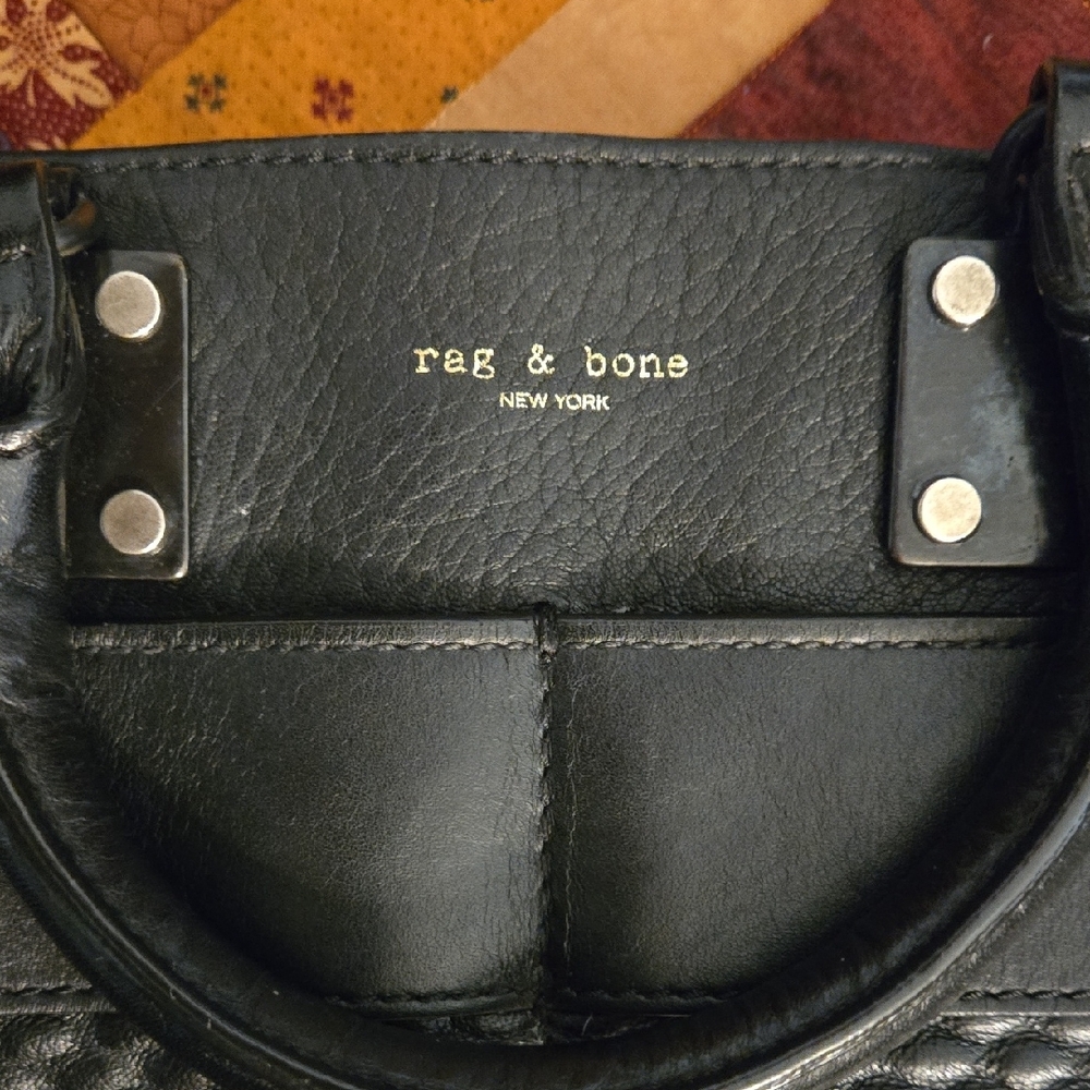 Authentic Rag & Bone Black Vintage Leather Women's Handbag - Picture 5 of 7